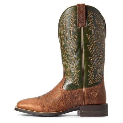 Ariat Dynamic - Western Laarzen Bruin / Groen Heren - 34265-721